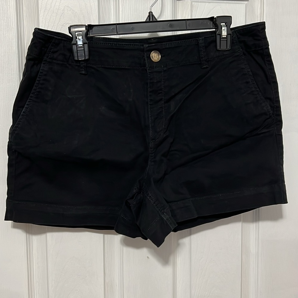 Loft the washed trill 4” black Shorts size 12